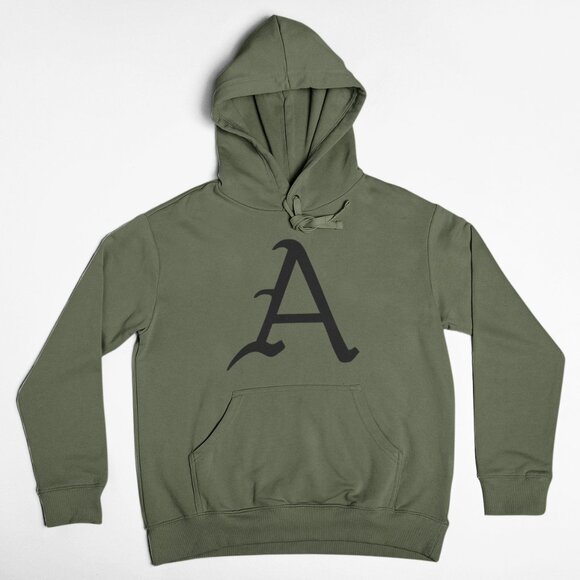 NEW Arkansas Razorbacks A Pullover Fleece Hoodie MILITARY ARMY GREEN